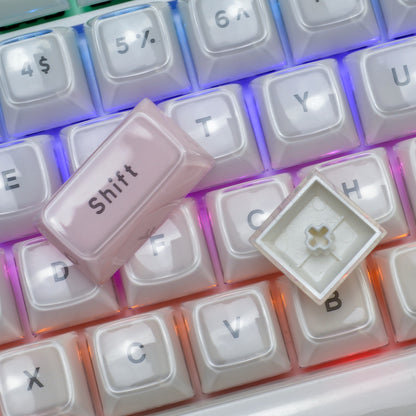 Multicolor Jelly Round Key Caps