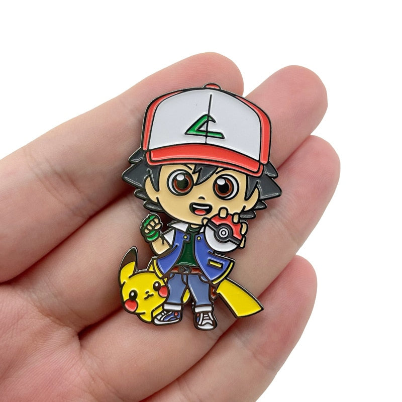 Pokemon/Morty Enamel Pins