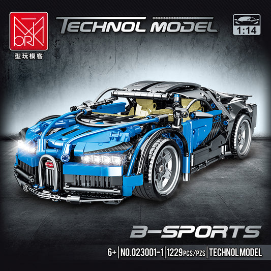 Racing Car Building Blocks Model Kit (Bugatti, Lamborghini and Apollo IE)