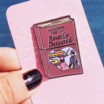 Beetlejuice Handbook for the Recently Deceased Brooch Enamel Pin