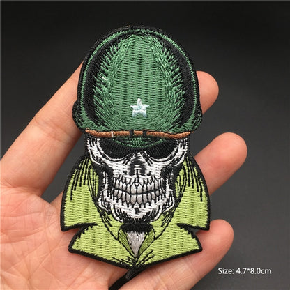 Horror and Skeleton Embroidered Patches