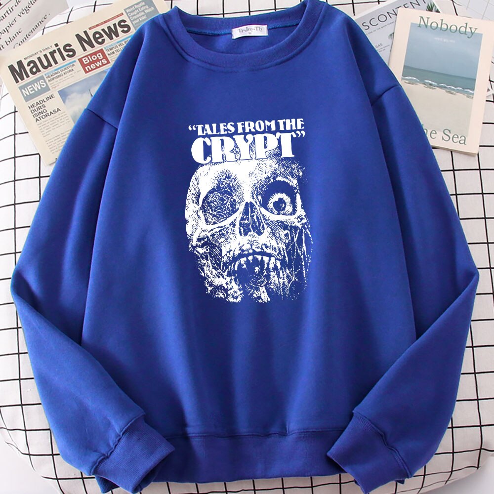 Tales From The Crypt Skull Print Womens Sweater