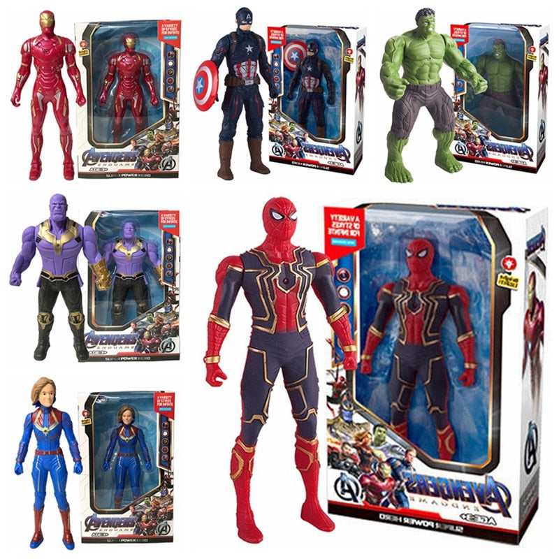 Marvel Spiderman Hulk Ironman 17cm Action Figure Toy