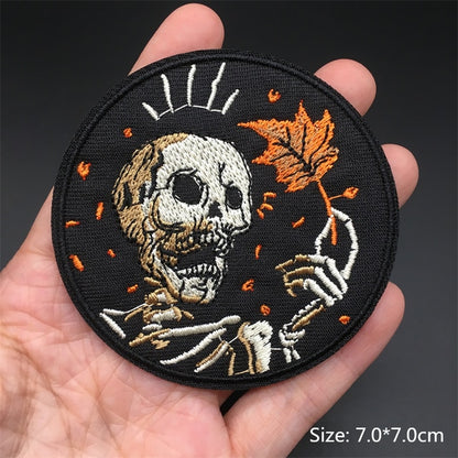 Horror and Skeleton Embroidered Patches