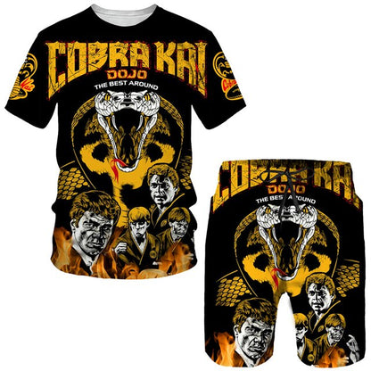 Cobra Kai Sublimated T-shirt and Shorts Suit