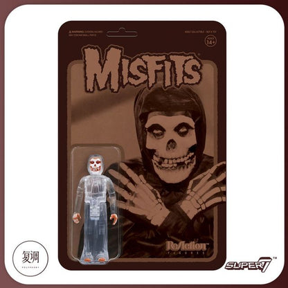 Super7 The Misfits Transparent The Fiend Skeleton Action Figure