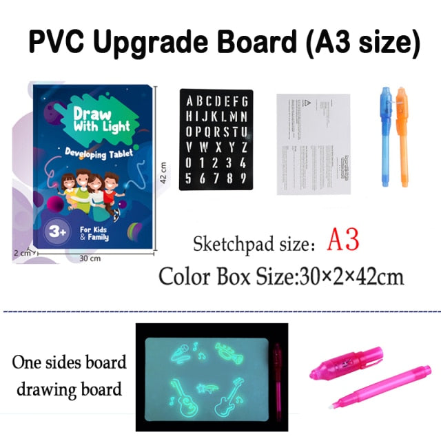 Draw with Light Big Size Illuminate Drawing Board