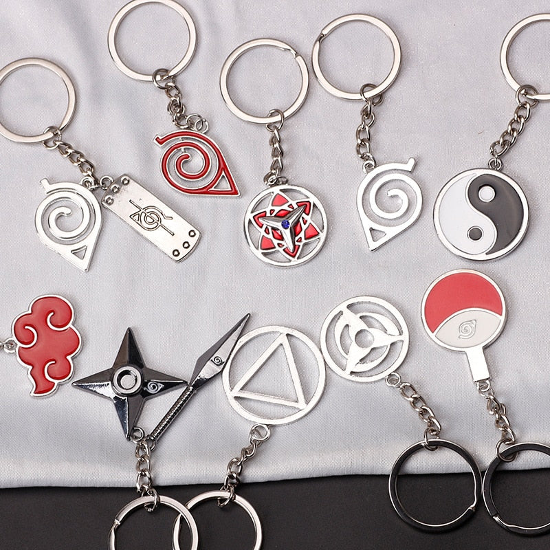 Anime Naruto Style Metal Keychains