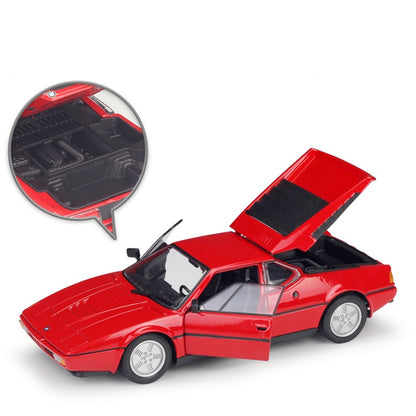 1:24 M1 Classic Car Alloy Sports Car Model Diecast Metal Vehicles Retro Car Model High Simulation Collection Childrens Toys Gift