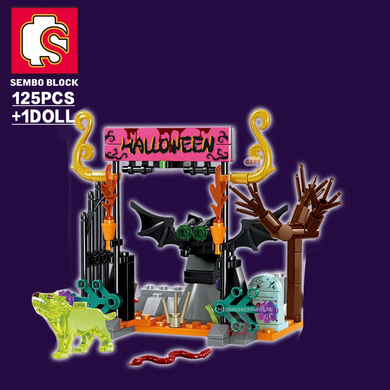 Halloween Building Set Block Bricks