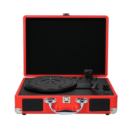 RU Fast Delivery Vintage Portable Phonograph 33/45/78RPM Turntables Vinyl LP Record Phono Player Gramophone Built-in Speaker