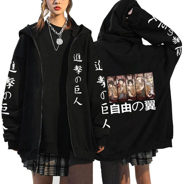 Attack On Titan Zip Hoodies