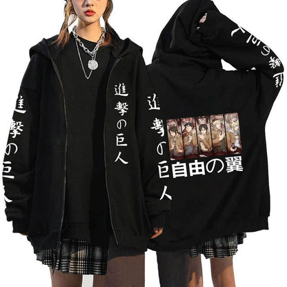 Attack On Titan Zip Hoodies