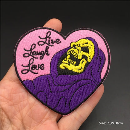 Horror and Skeleton Embroidered Patches