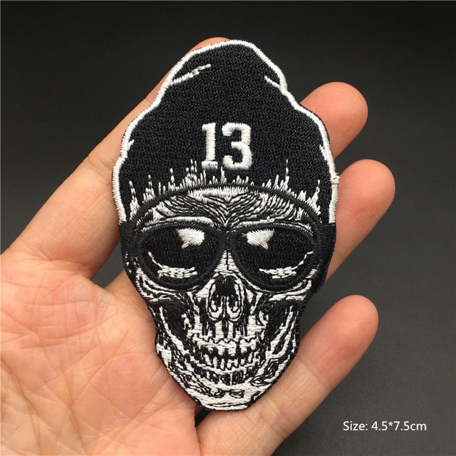 Horror and Skeleton Embroidered Patches