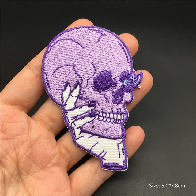 Horror and Skeleton Embroidered Patches