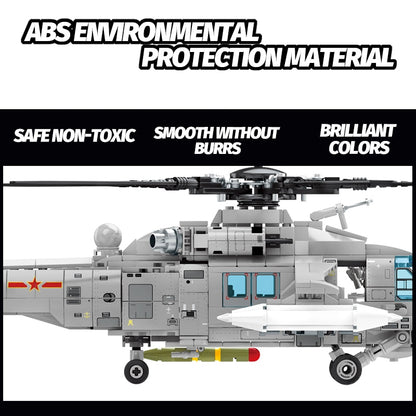 SWAT Police Technical Armed Helicopter Model Kit