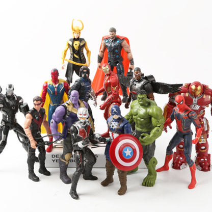 Marvel Avengers 3 infinity war Movie Anime Black Panther Spiderman Captain America hulk Ironman thor Action Figure Toys