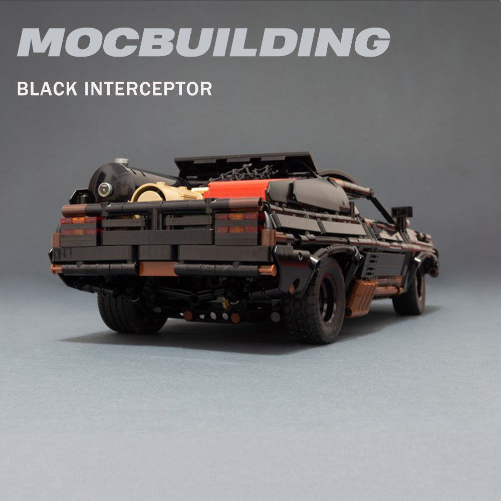 Mad Max Black Interceptor Car Building Blocks Model Kit