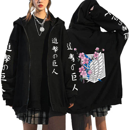 Attack On Titan Zip Hoodies