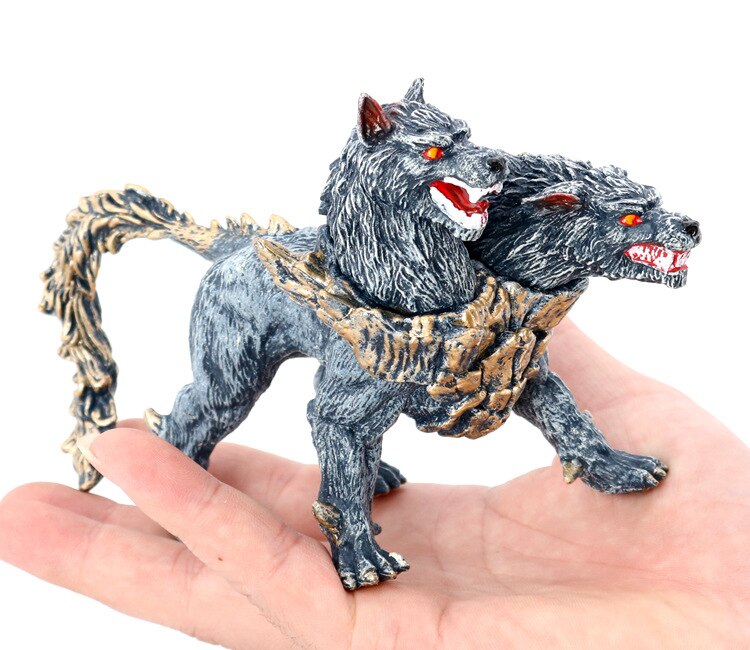 Mythical Cerberus Double Headed Wolves Figures