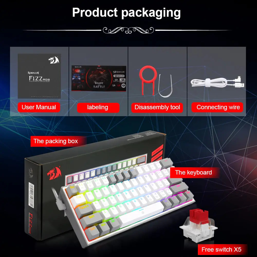 Colorful RGB Mini Mechanical Gaming Keyboards