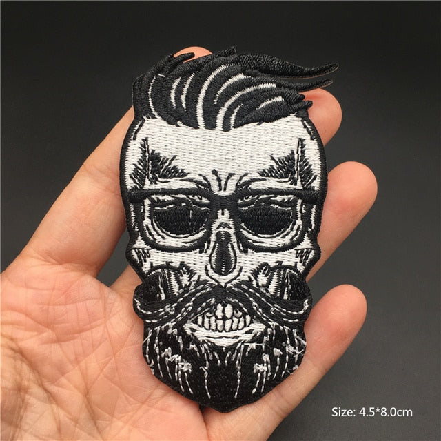 Horror and Skeleton Embroidered Patches