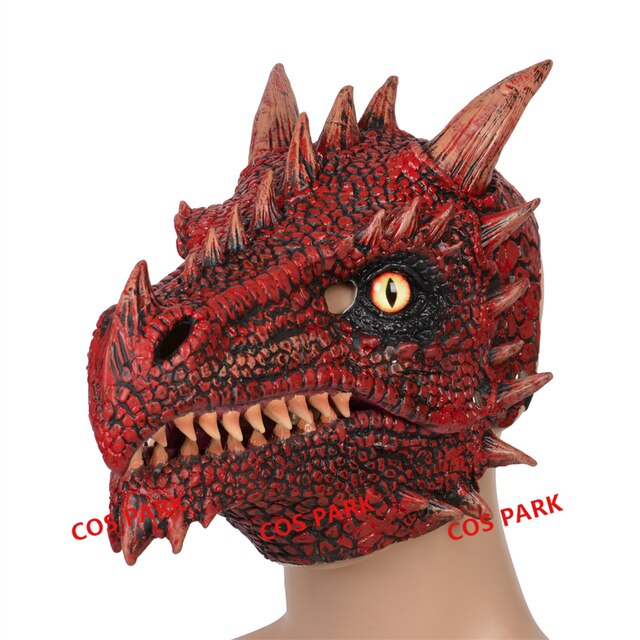 Red Dragon Moving Mouth Mask