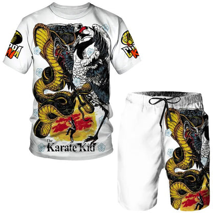 Cobra Kai Sublimated T-shirt and Shorts Suit