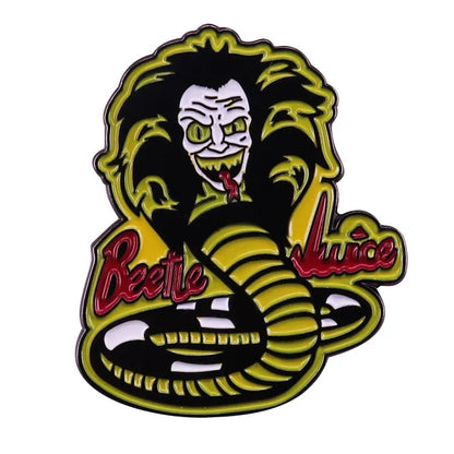 Beetlejuice Cobra Enamel Pin