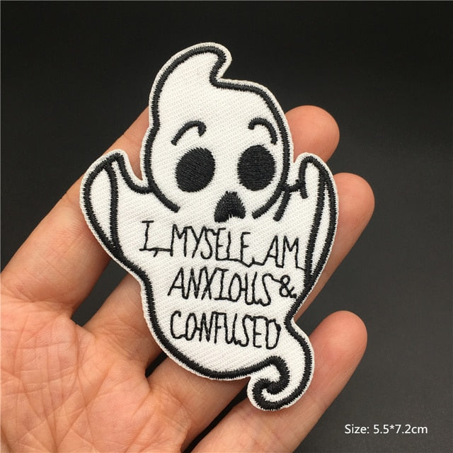 Horror and Skeleton Embroidered Patches