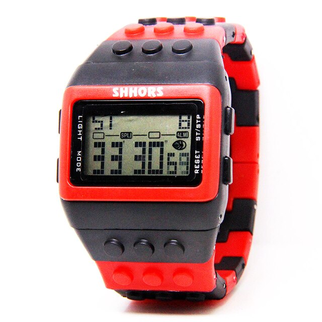 Colorful Digital Watch and Building Block Capable