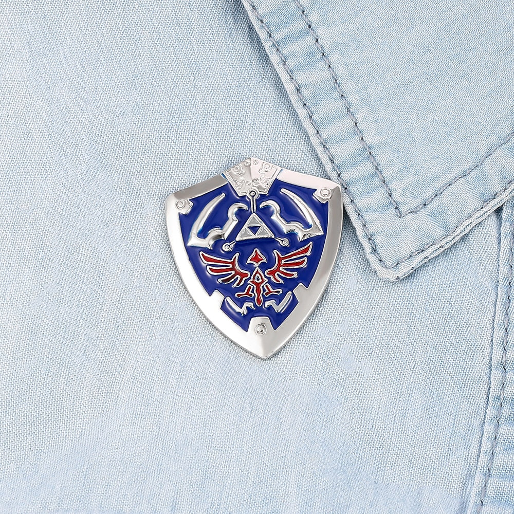 The Legend of Zelda Blue Shield Enamel Pin