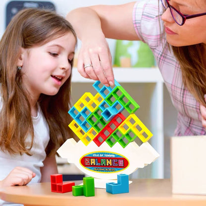 Tetra Tower Stacking Blocks Building Balance Puzzle Board Game