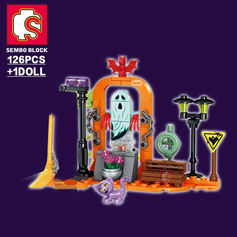 Halloween Building Set Block Bricks