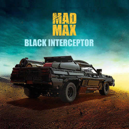 Mad Max Black Interceptor Car Building Blocks Model Kit