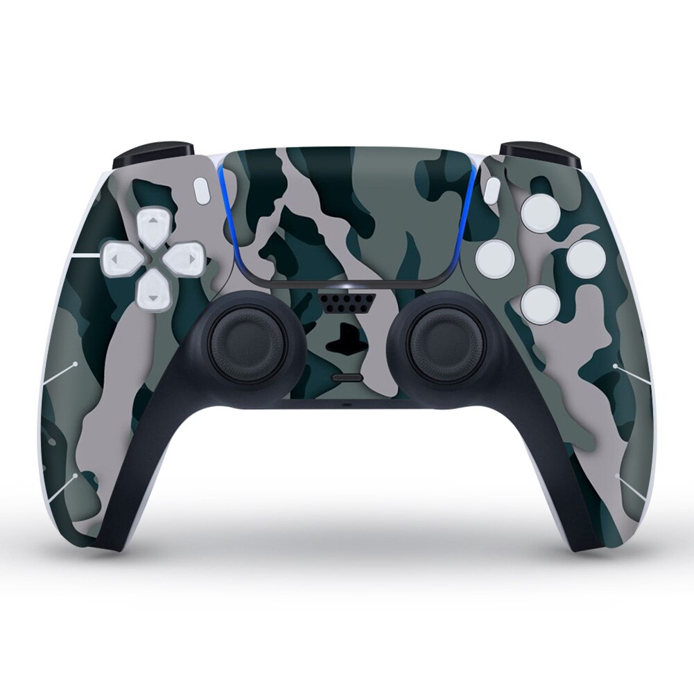 Camouflage Waterproof Protective Decal Sticker for PS5 Controller