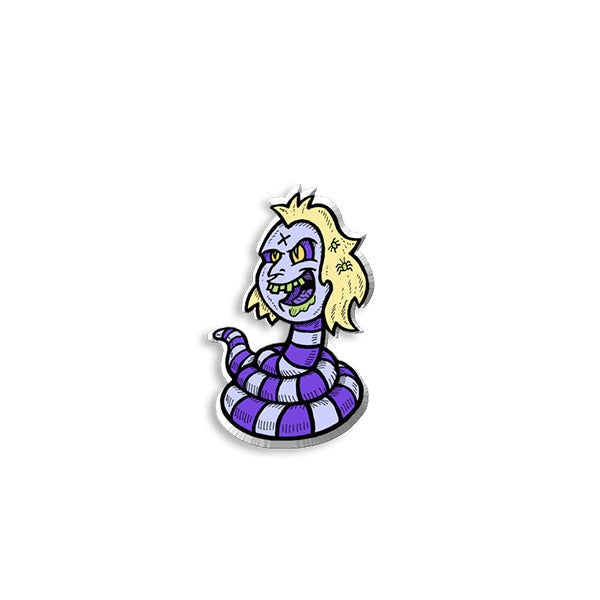 Beetlejuice Characters Handcrafted Epoxy Acrylic Lapel Pins