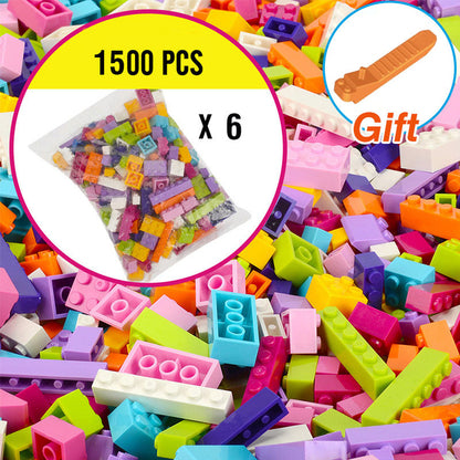 250-1500pcs DIY Building Blocks Bulk City Creative Classic Bricks Assembly Model Figures Kids Educational Toys for Children