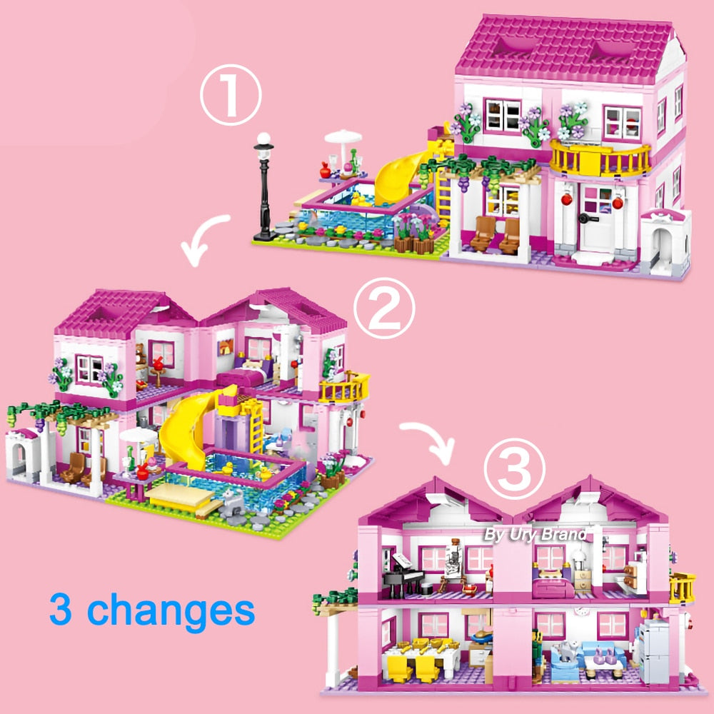 Friends City Summer House Building Blocks Set