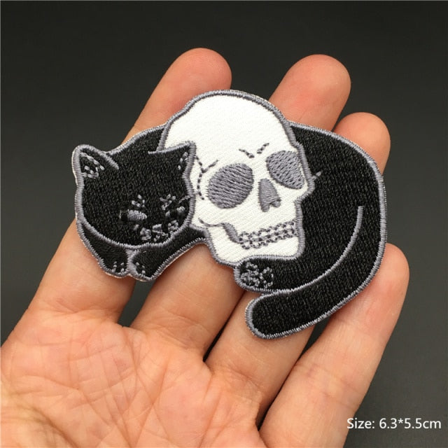 Horror and Skeleton Embroidered Patches