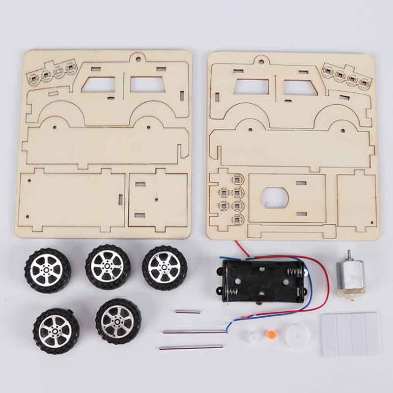 DIY Electric Car Model Kits Kids Teaching Students Children STEAM Scientific Experiment Vehicle Toys Educational Toy