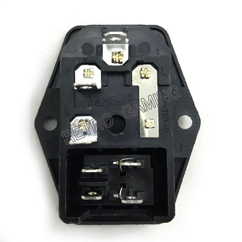 ON/OFF Switch Socket with Female Plug for Power Supply