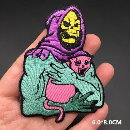 Horror and Skeleton Embroidered Patches