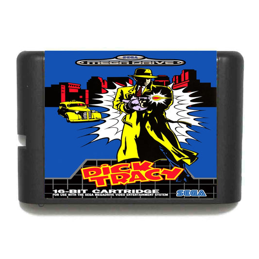 Dick Tracy Sega Mega Drive For Genesis 16 bit Cartridge