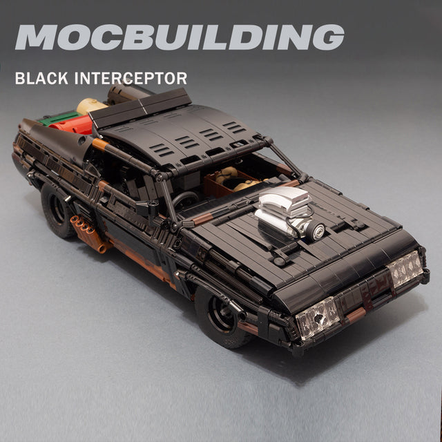 Mad Max Black Interceptor Car Building Blocks Model Kit