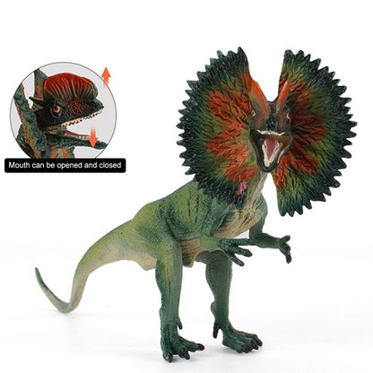 Dilophosaurus Dinosaurs Figure Jurassic World Dilophosaurus Simulation PVC Action Model Toys Raptor Dinosaurs Ornaments for Kids