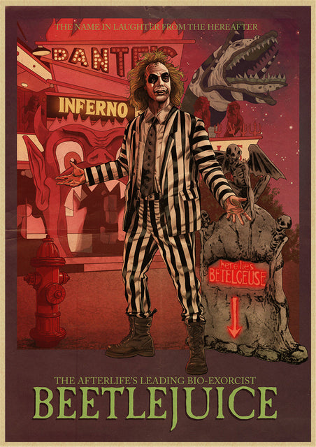 Beetlejuice Craft Paper Posters