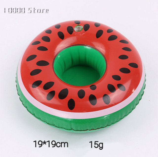 Inflatable Cup Holder Swimming Pool Accessories Drink Floating Donut Pool Float Swimming Ring Party Toys Beach Bar Mini