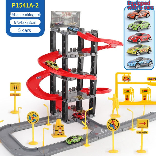 Urban Parking Lot Toy Set